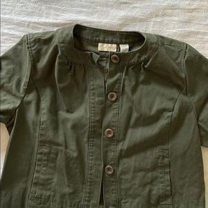 Studio Works Women’s Jacket Fitted 3/4 Sleeves Cotton Size Large